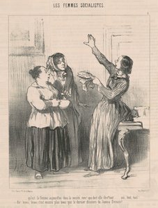 Jaka jest dziś kobieta w społeczeństwie ... autorstwa Honoré Daumier