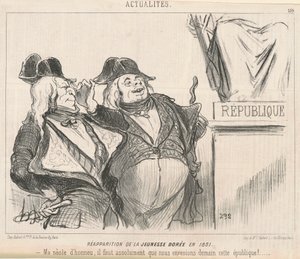 Ponowne pojawienie się Złotej Młodzieży w 1851 r. autorstwa Honoré Daumier