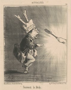 Odbieranie okucia autorstwa Honoré Daumier