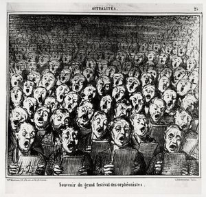 Pamiątka wielkiego święta orfeonistów. Illustration d