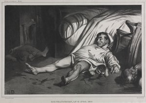 Rue Transnonain, 15 kwietnia 1834, 1834. autorstwa Honoré Daumier