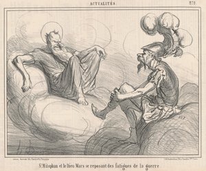 Święty Mitofan i bóg mars... autorstwa Honoré Daumier