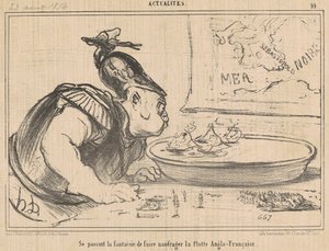 Przekazywanie fantazji o rozbiciu... autorstwa Honoré Daumier