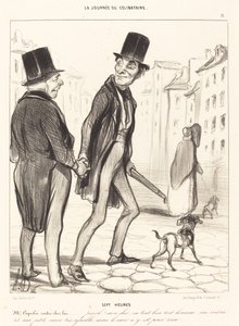 Siedem godzin autorstwa Honoré Daumier