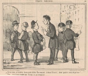 Jeśli chcesz, kupię ci dwieście kulek... autorstwa Honoré Daumier