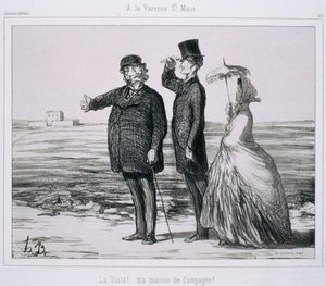 Pamiątka Artystów- W La Varenne-Saint-Maur autorstwa Honoré Daumier