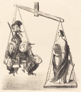 powszechne prawo wyborcze autorstwa Honoré Daumier