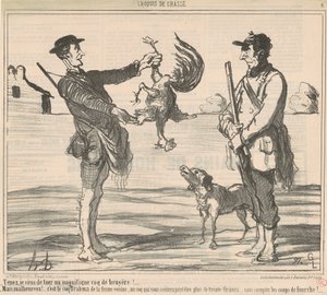 Tutaj właśnie zabiłem wspaniałego... autorstwa Honoré Daumier