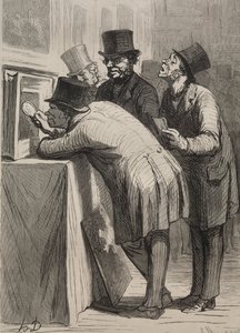 Sala aukcyjna: amator. autorstwa Honoré Daumier