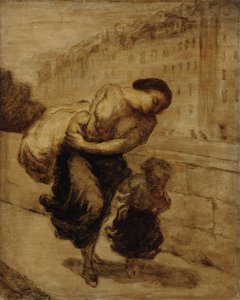 Ciężar; Ciężar, ok. 1855-1856 autorstwa Honoré Daumier