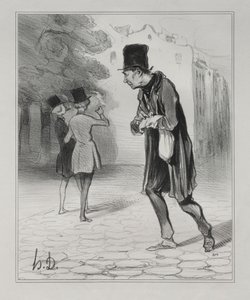 Kolekcjoner niedopałków cygar autorstwa Honoré Daumier