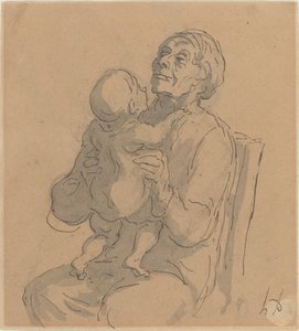 Babcia autorstwa Honoré Daumier