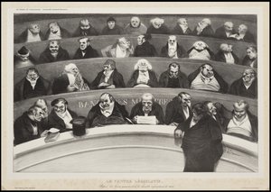 Brzuch legislacyjny, 1834 autorstwa Honoré Daumier