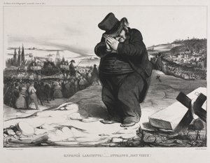 Tablica stowarzyszenia Monthly Association 22: Nieudany Lafayette! Dobrze ci służy, mój stary przyjacielu!, 1834. autorstwa Honoré Daumier