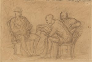 Czytanie autorstwa Honoré Daumier