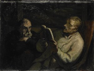 Czytanie autorstwa Honoré Daumier