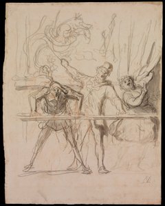 Pokaz poboczny autorstwa Honoré Daumier