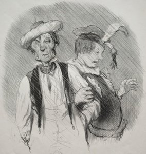 Piękne dni życia, płyta 18: Mardi gras autorstwa Honoré Daumier