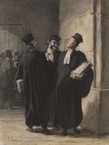 Trzej prawnicy rozmawiają, c.1862-65
