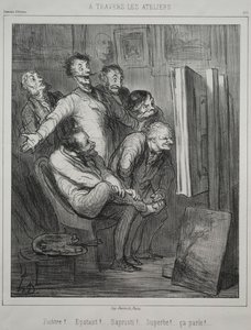 Przez studia autorstwa Honoré Daumier