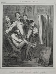 Przez studia, 1862. autorstwa Honoré Daumier