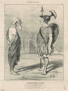 Telemach przywrócony do cnoty autorstwa Honoré Daumier