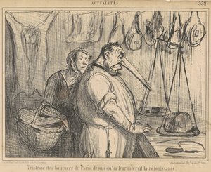 Smutek rzeźników Paryża... autorstwa Honoré Daumier