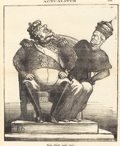 Za wąski dla dwojga autorstwa Honoré Daumier