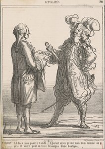Turgot -- Cóż, mój biedny conde... autorstwa Honoré Daumier