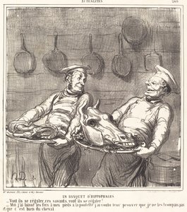 Bankiet koniożerców autorstwa Honoré Daumier