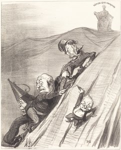 Niebezpieczna ścieżka autorstwa Honoré Daumier