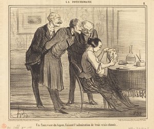 Fałszywy wazon z Japonii robi... autorstwa Honoré Daumier