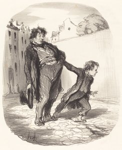 Wzorowy syn autorstwa Honoré Daumier
