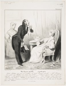Wrażliwy mężczyzna (Caricaturana 43) autorstwa Honoré Daumier