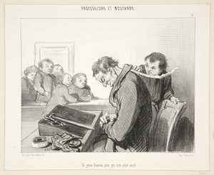 Młody człowiek, dla którego nic autorstwa Honoré Daumier
