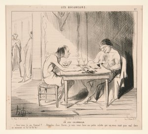 Niezły kalambur. Masz szóstkę, generale? autorstwa Honoré Daumier