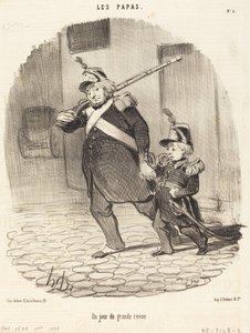 Dzień świetnej recenzji autorstwa Honoré Daumier