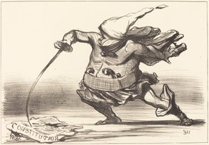 Matamore w... butach... autorstwa Honoré Daumier