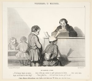 Usługa autorstwa Honoré Daumier
