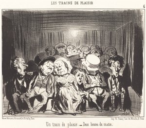 Pociąg przyjemności autorstwa Honoré Daumier