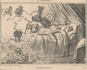 Straszny koszmar autorstwa Honoré Daumier