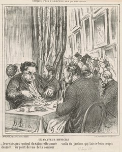Trudny amator autorstwa Honoré Daumier