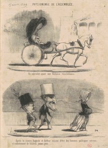 Kabriolet o niefortunnym podobieństwie... autorstwa Honoré Daumier