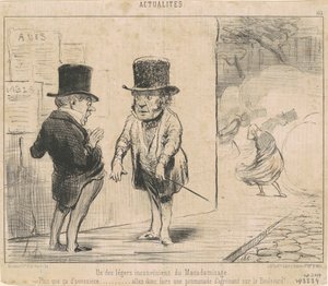 Jedna z… wad makadamizacji… autorstwa Honoré Daumier