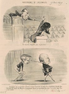 Męczące przemówienie dla prezydenta autorstwa Honoré Daumier