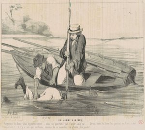 Człowiek morza autorstwa Honoré Daumier