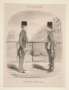 Mężczyzna w swoich bucikach, z Tout Ce Qu autorstwa Honoré Daumier