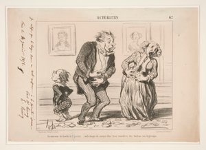 Rodzinne wnętrze 2 stycznia autorstwa Honoré Daumier