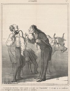 Czekaj... twoja krowa nie miała epizoodii? ... autorstwa Honoré Daumier