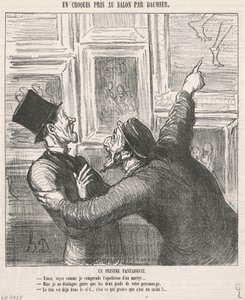 Kapryśny malarz autorstwa Honoré Daumier